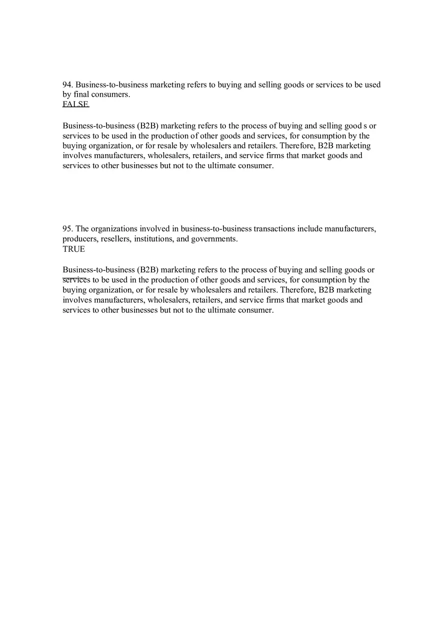 Business-to-Business Marketing Ch 5 (Part 6) - Page 2