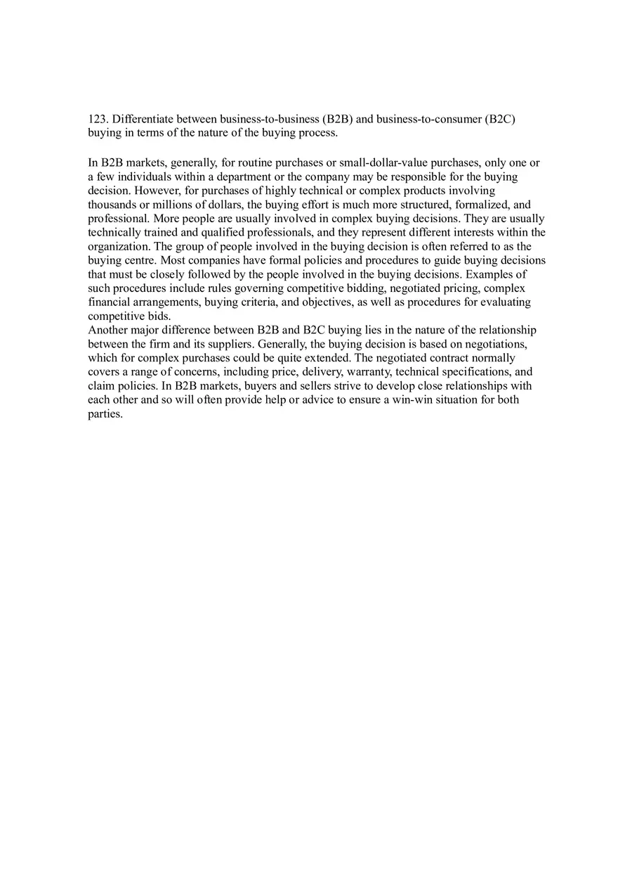 Business-to-Business Marketing Ch 5 (Part 7) - Page 5