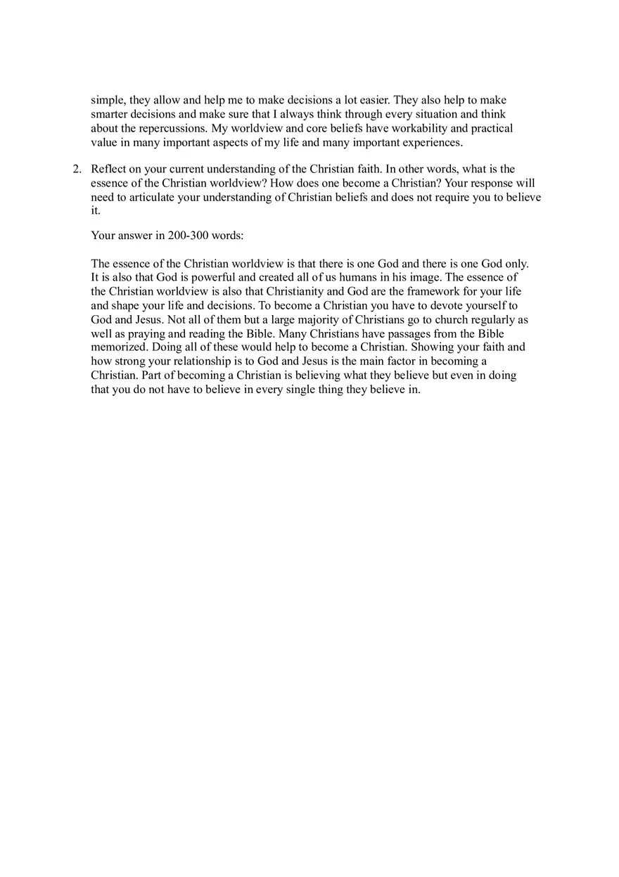 Christian Worldview Basic Components - Page 3