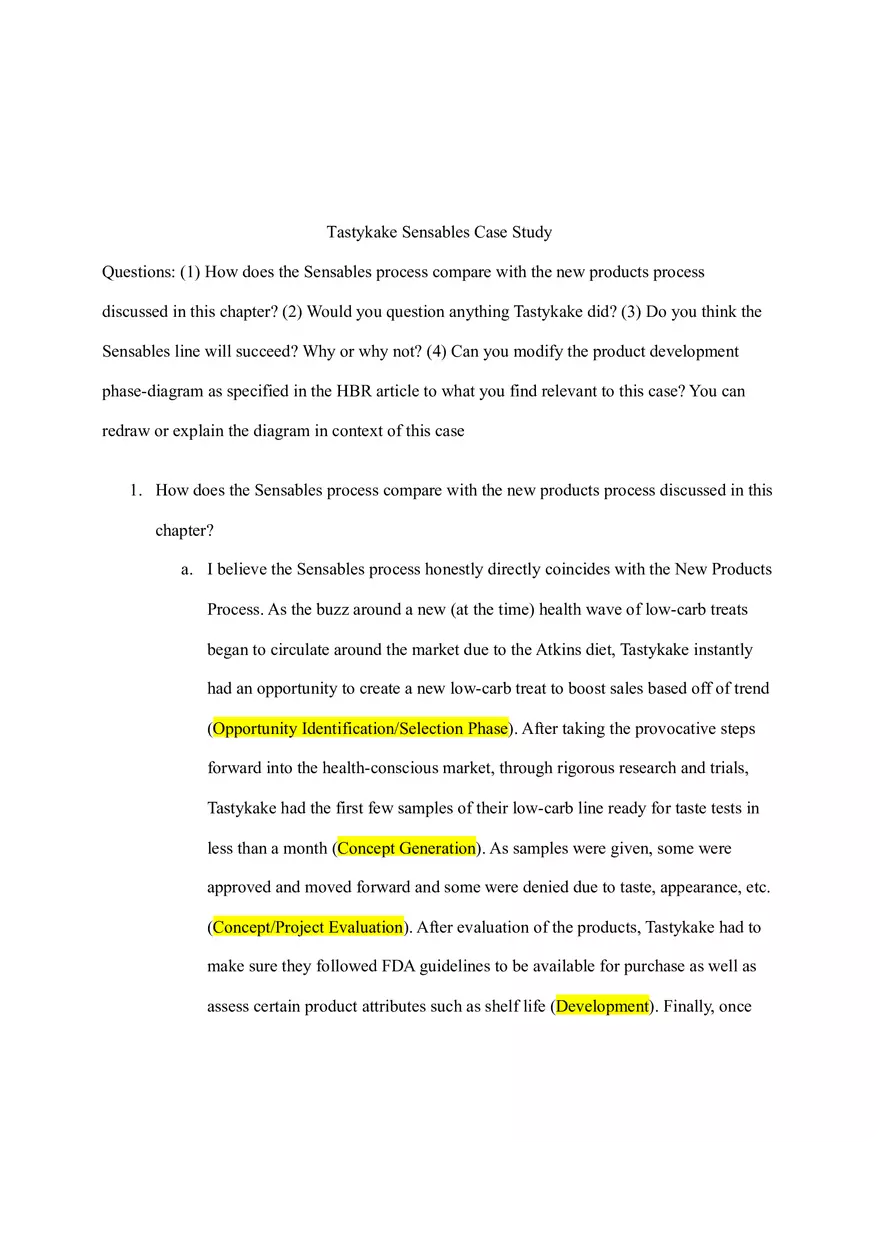 Tastykake Sensables Case - Page 1