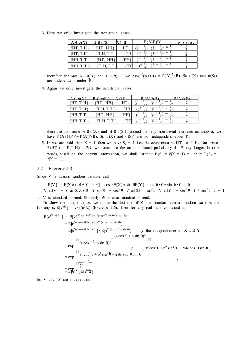 Solutions to Stochastic - Calculus for Finance Part 1 - Page 7