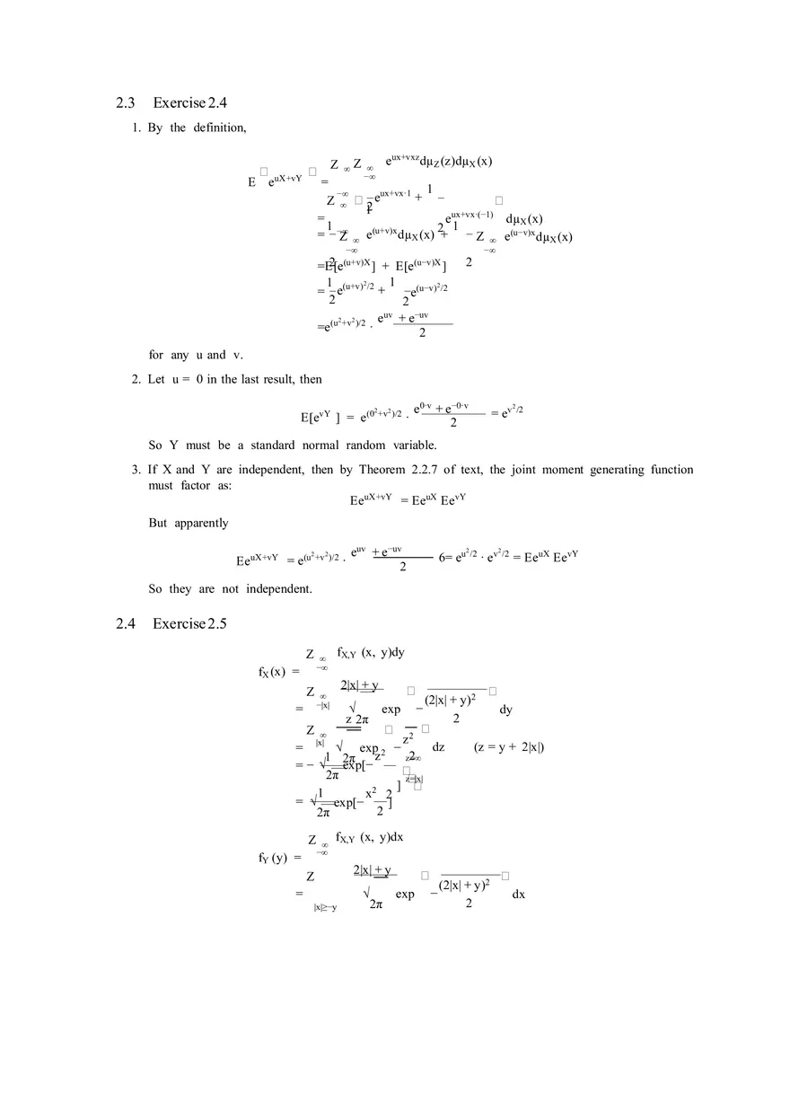 Solutions to Stochastic - Calculus for Finance Part 1 - Page 8
