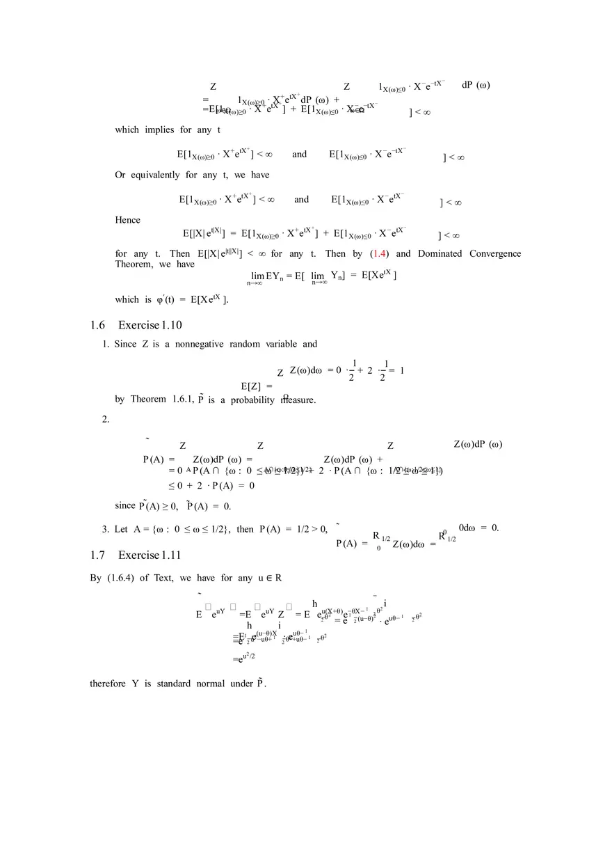Solutions to Stochastic - Calculus for Finance Part 1 - Page 5