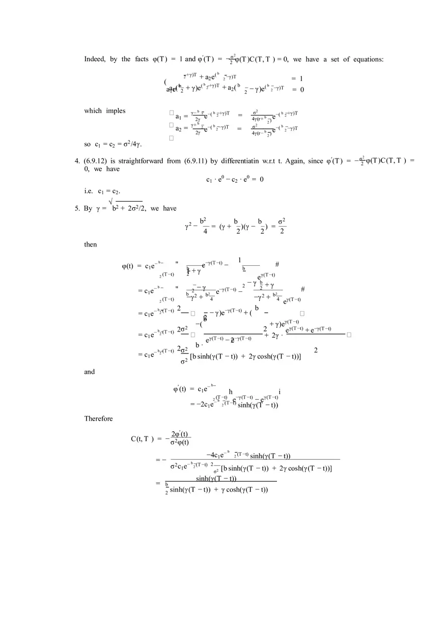 Solutions to Stochastic - Calculus for Finance Part 4 - Page 8