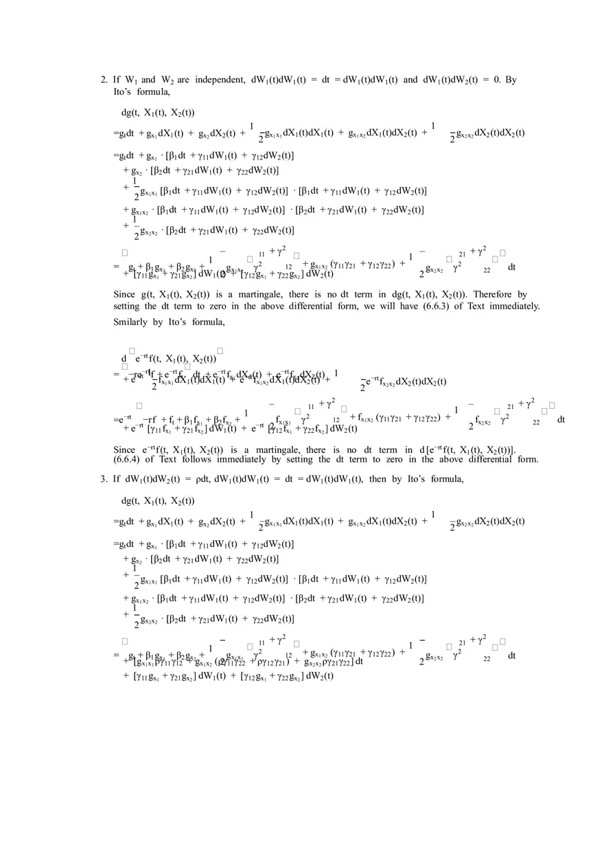 Solutions to Stochastic - Calculus for Finance Part 4 - Page 10