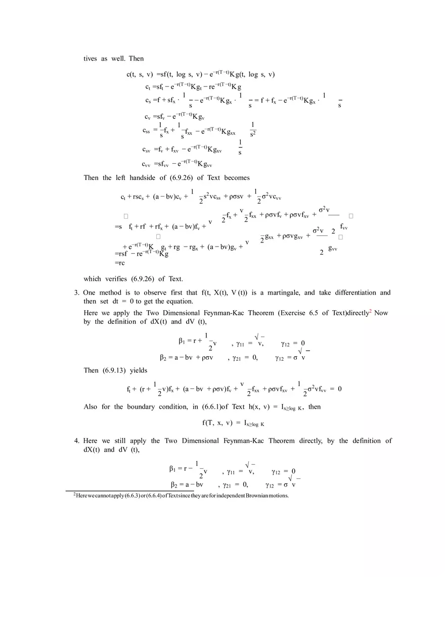 Solutions to Stochastic - Calculus for Finance Part 4 - Page 12