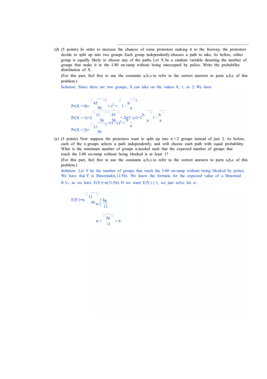 Discrete Mathematics and Probability Theory Solutions Part 2 - Page 10