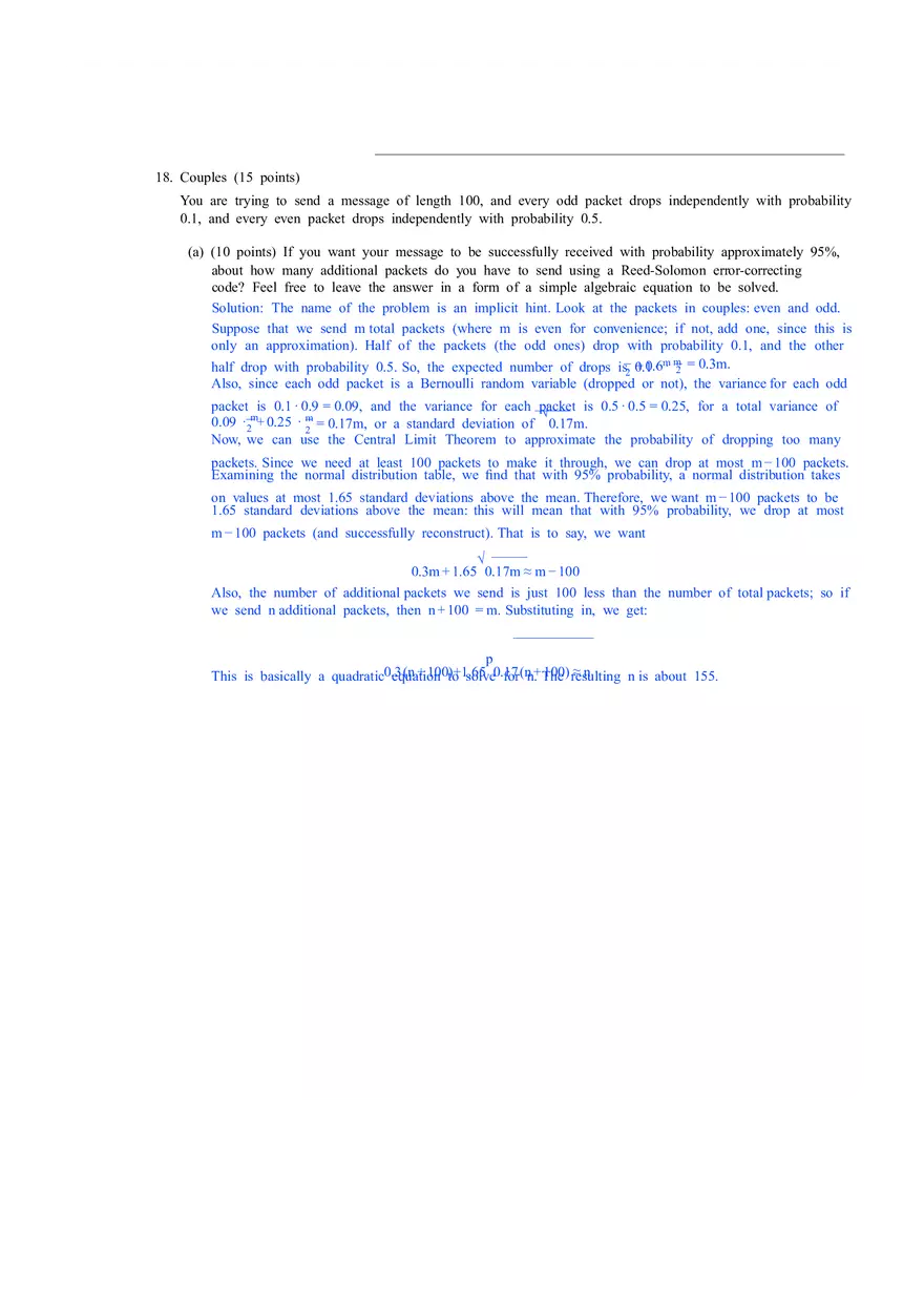 Discrete Mathematics and Probability Theory Solutions Part 2 - Page 12