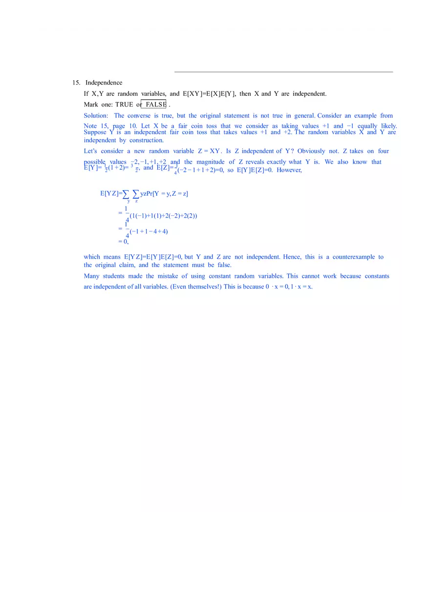 Discrete Mathematics and Probability Theory Solutions Part 2 - Page 1
