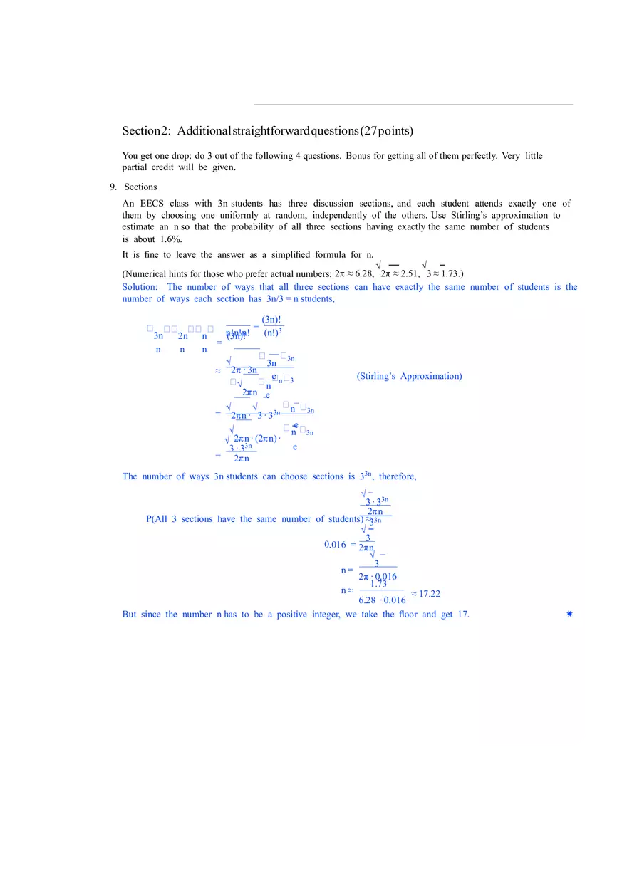 Discrete Mathematics and Probability Theory Solutions Part 1 - Page 11