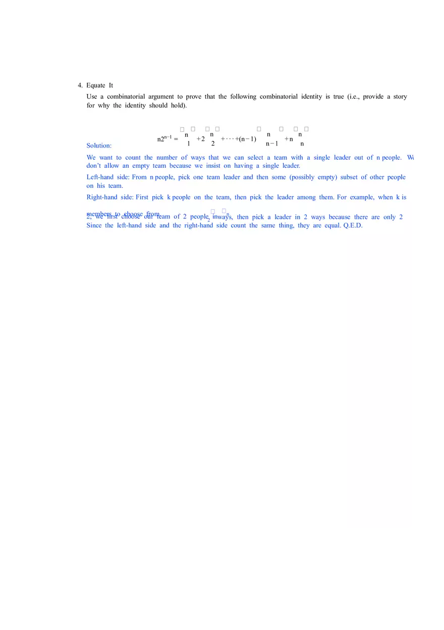 Discrete Mathematics and Probability Theory Solutions Part 1 - Page 2