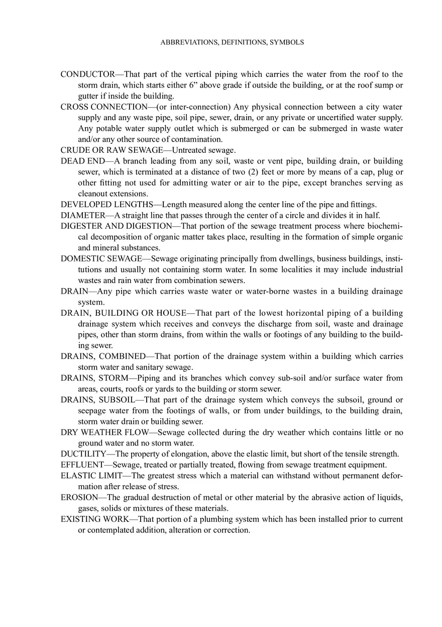 Plumbing Abbreviations, Definitions, and Recommended Symbols for Professionals - Page 11