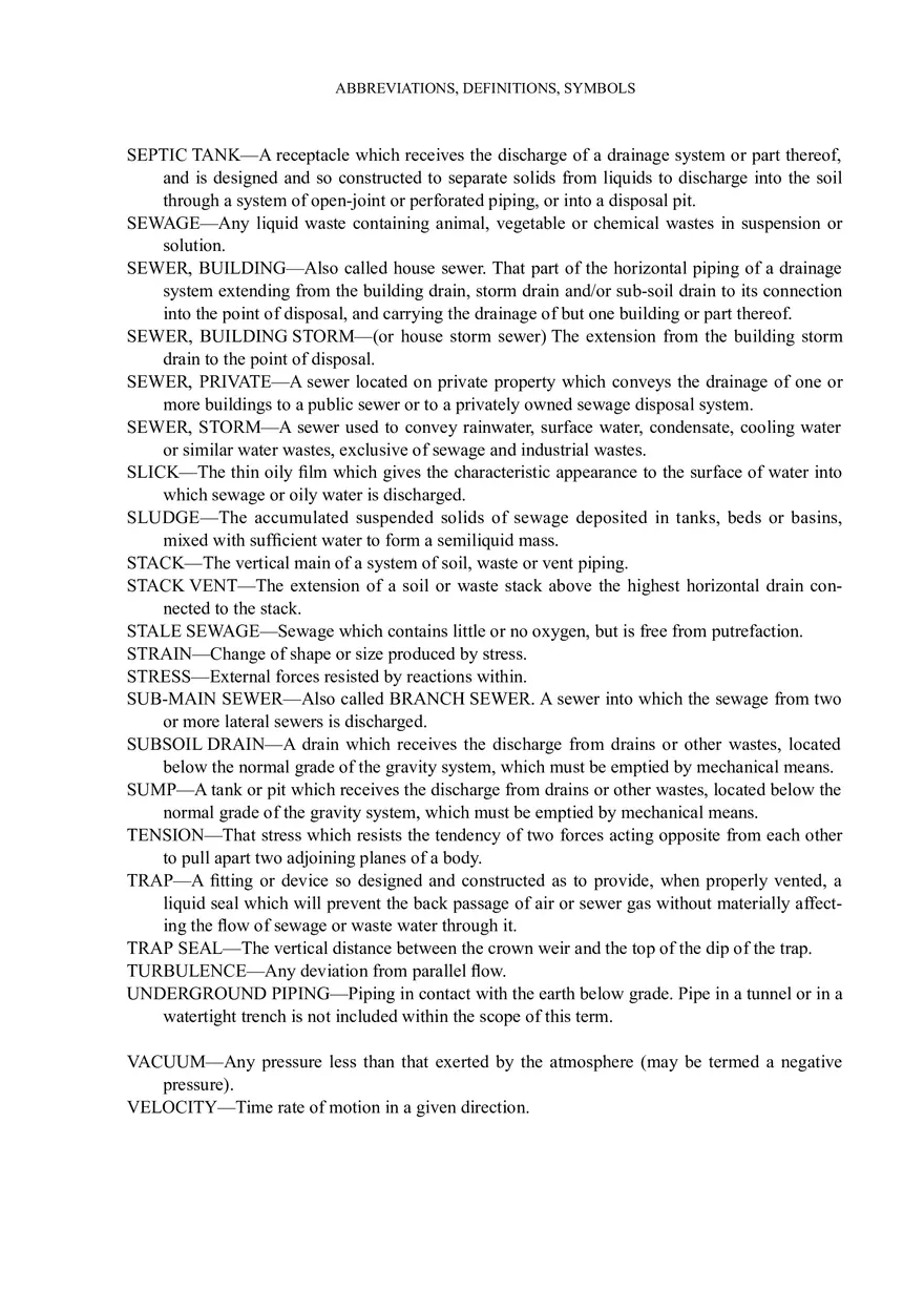 Plumbing Abbreviations, Definitions, and Recommended Symbols for Professionals - Page 14