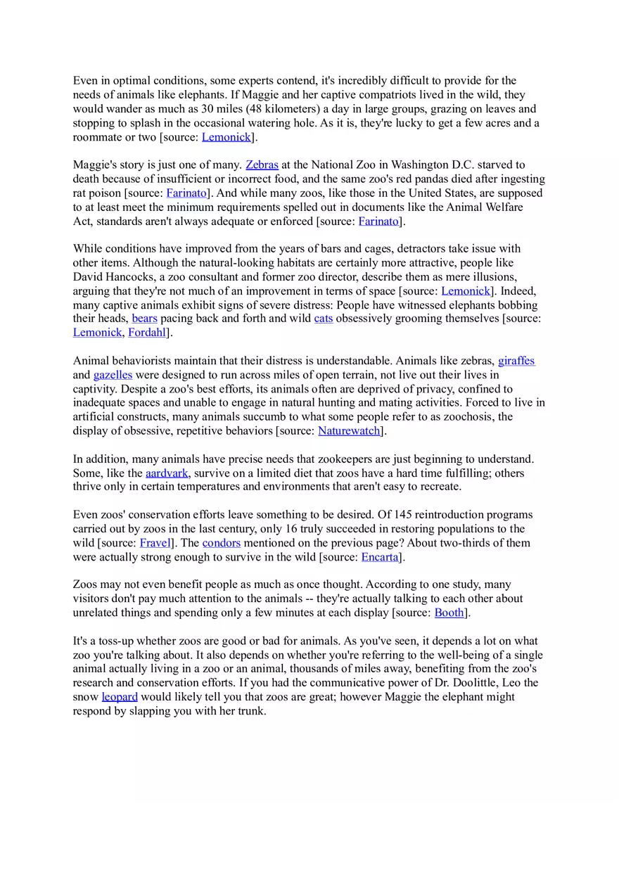 Are Zoos Good or Bad for Animals - Page 3