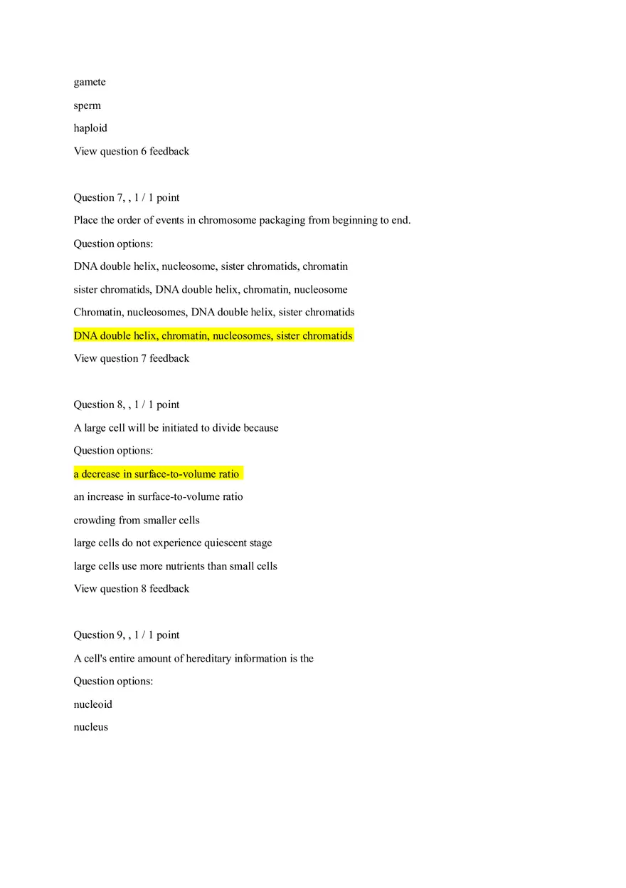 General Biology Chapter 10 Quiz Answers - Page 3