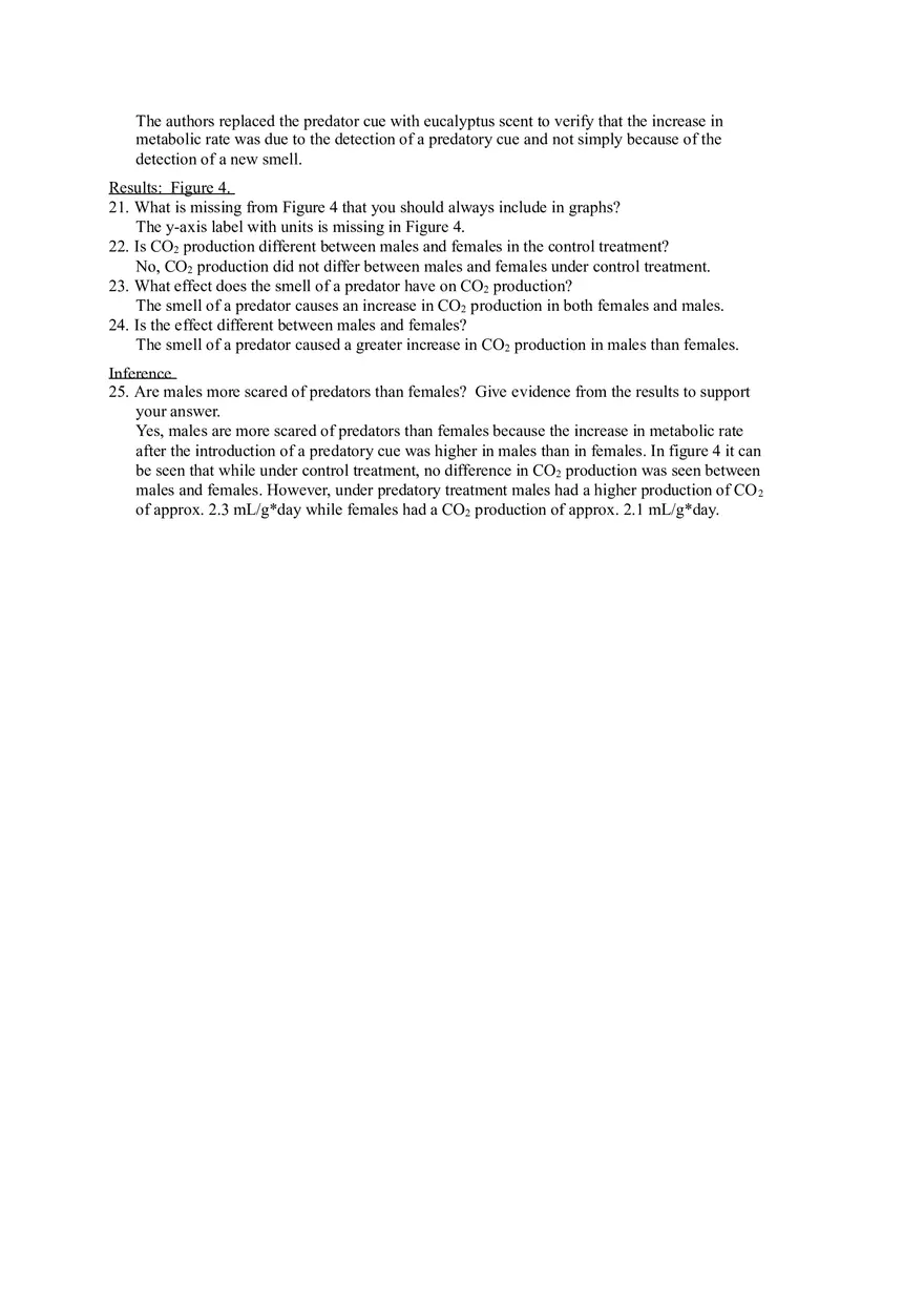 The Effect of Predation Risk on Metabolic Rate in Males and Females - Page 3