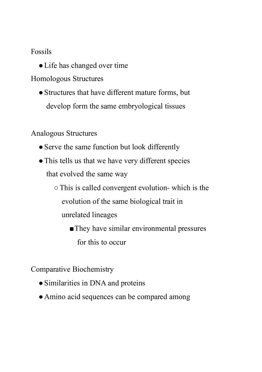 Natural Selection and Evidence of Evolution - Page 4