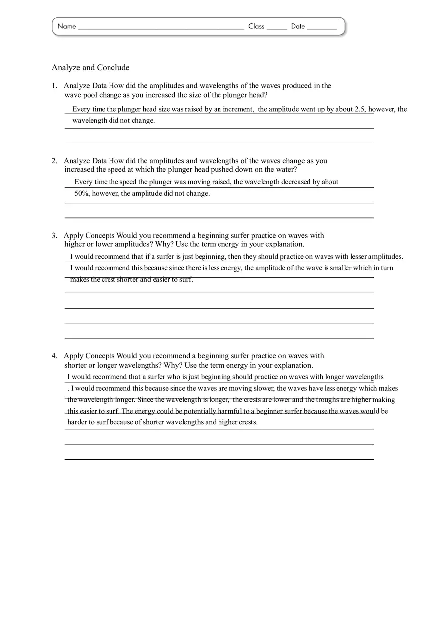 Making Waves Virtual Lab - Page 2