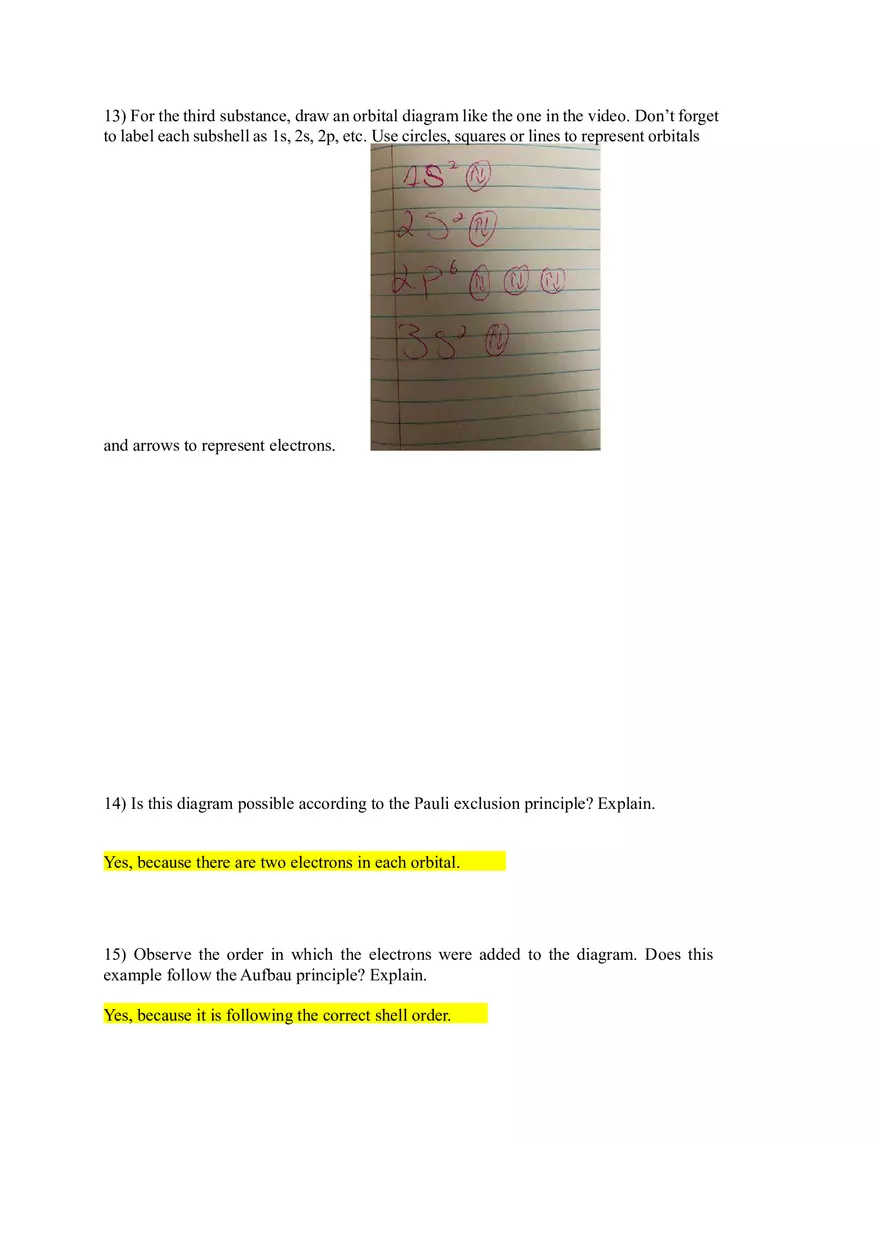Experiment 11 - Electron Configurations and Orbital Diagrams - Page 10