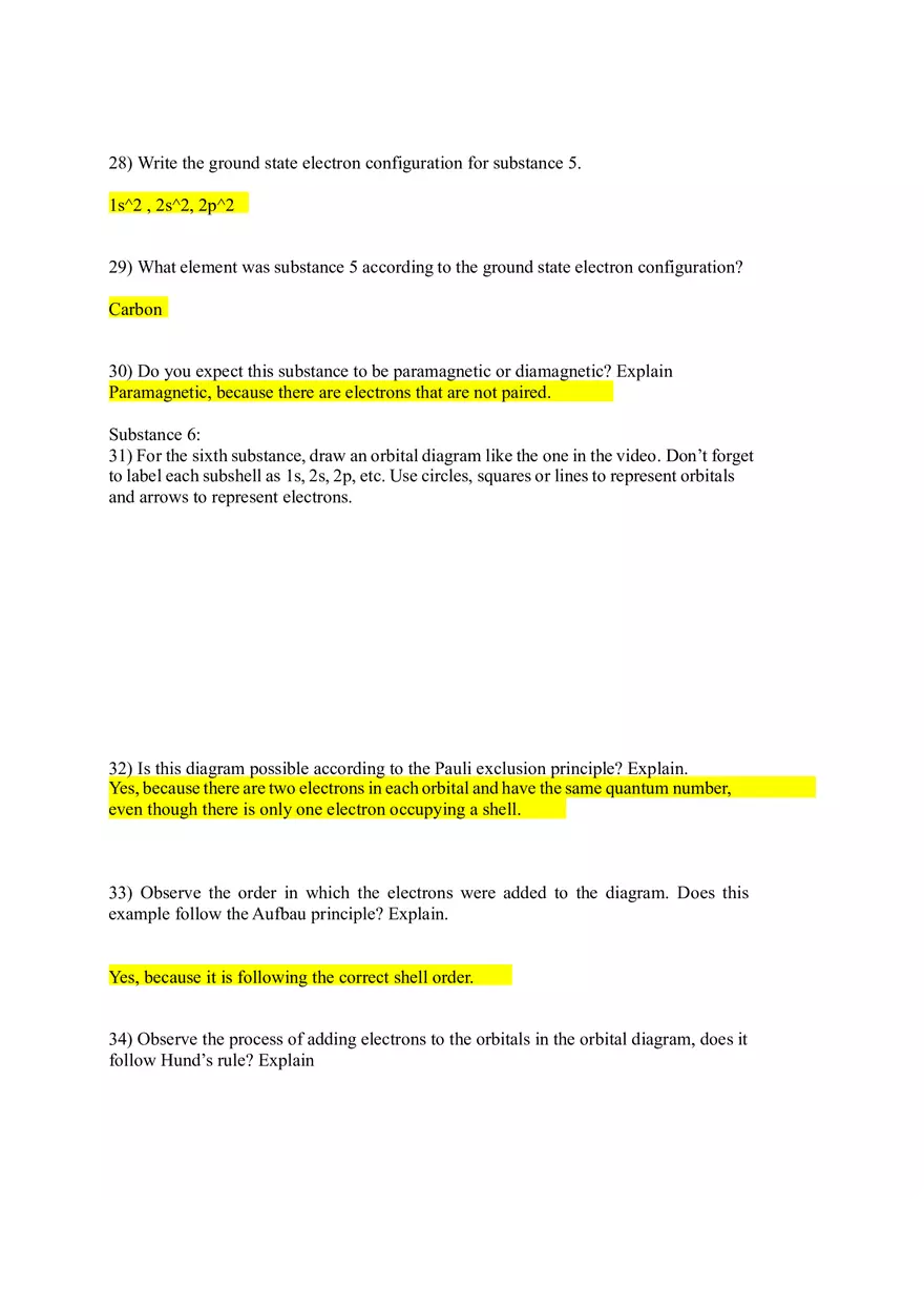 Experiment 11 - Electron Configurations and Orbital Diagrams - Page 14
