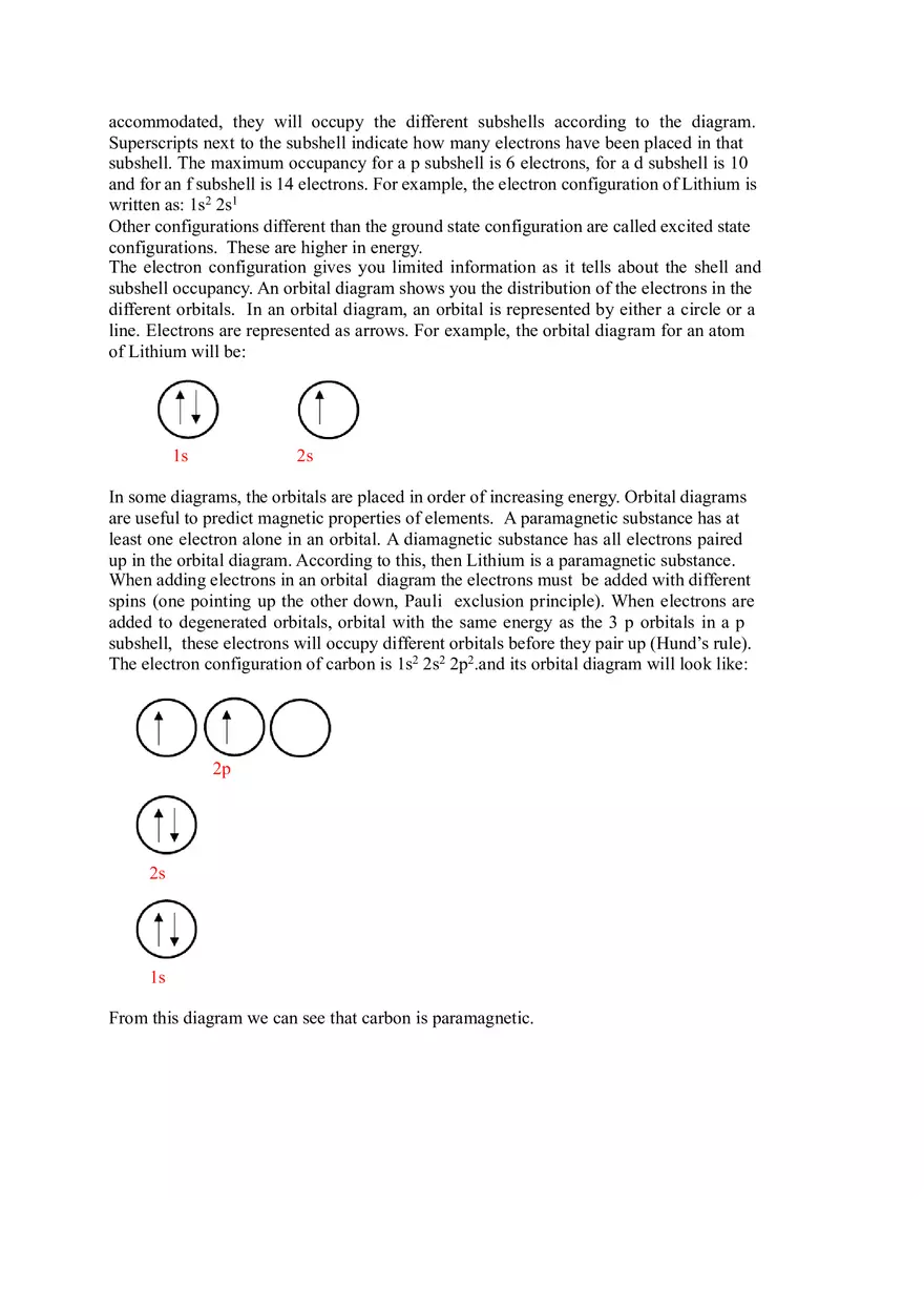 Experiment 11 - Electron Configurations and Orbital Diagrams - Page 2
