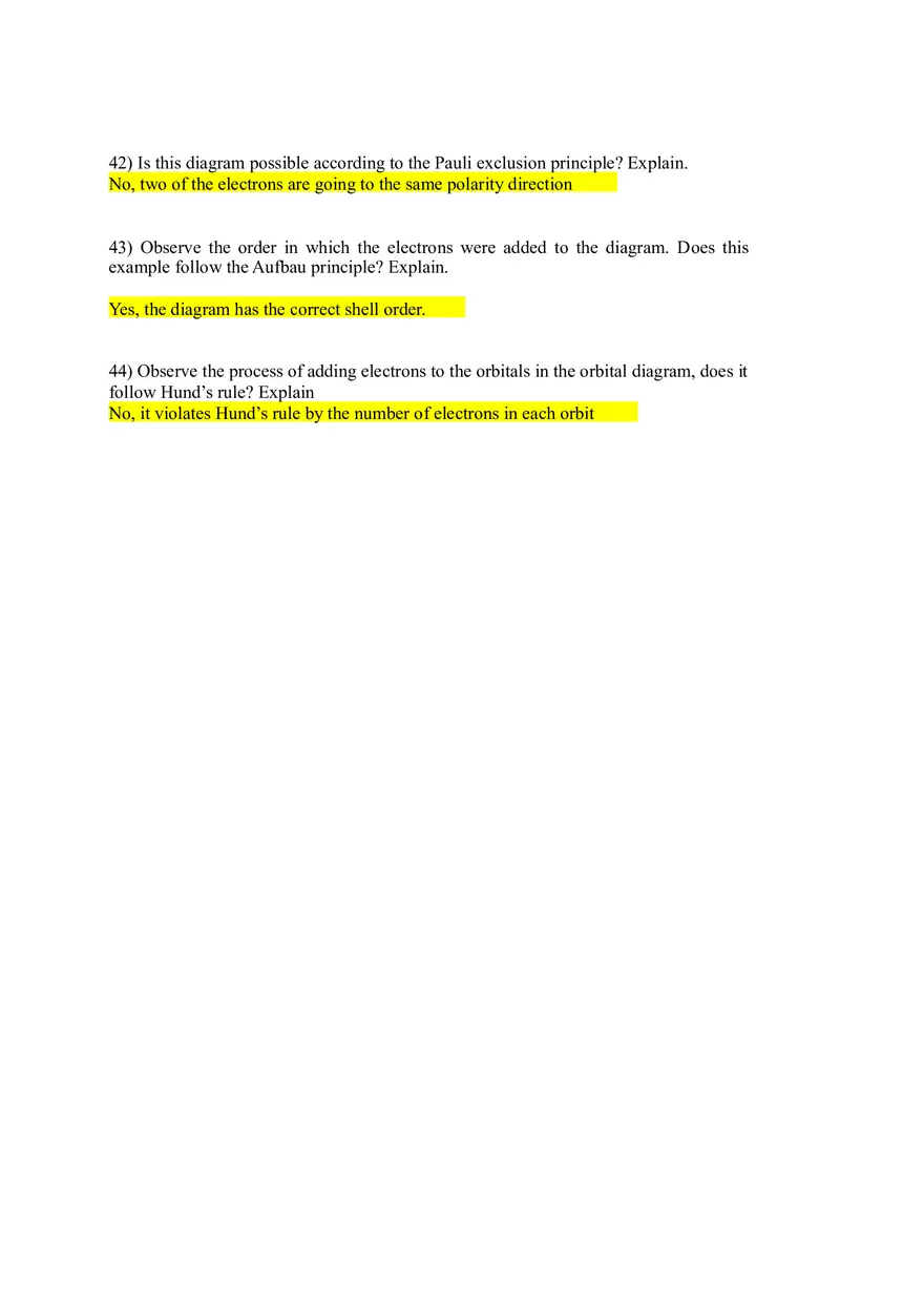 Experiment 11 - Electron Configurations and Orbital Diagrams - Page 5