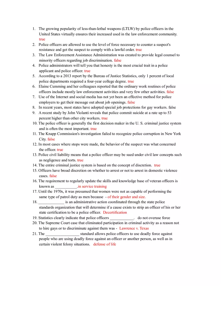 Law Enforcement Practices and Policies - Page 1