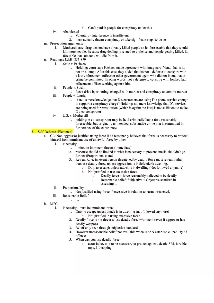 Criminal Law - Outline of Crimes - Page 7