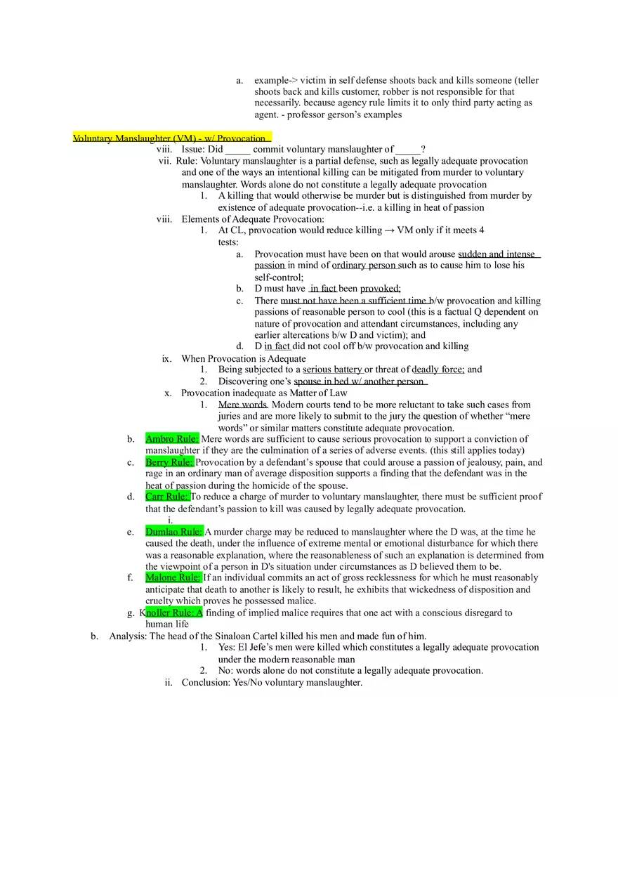 Criminal Law - Outline of Crimes - Page 10