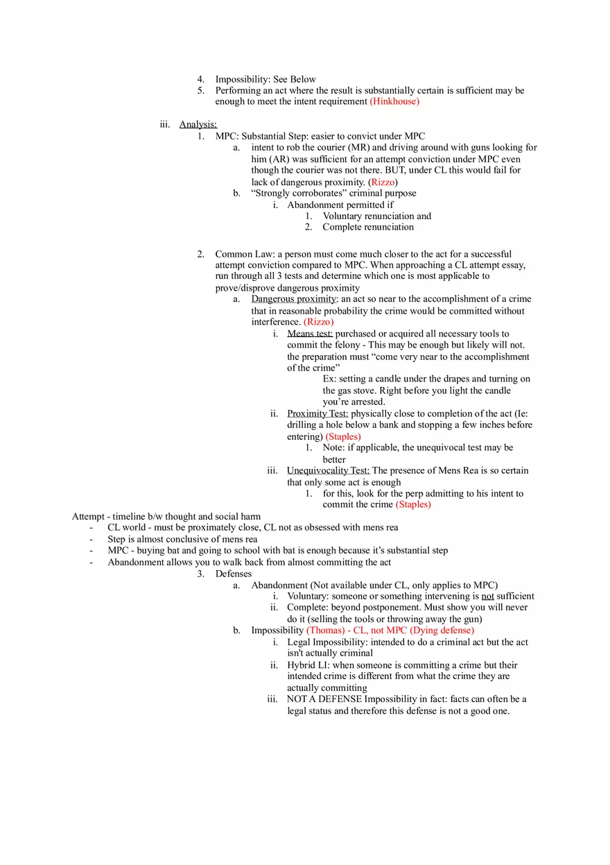 Criminal Law - Outline of Crimes - Page 16