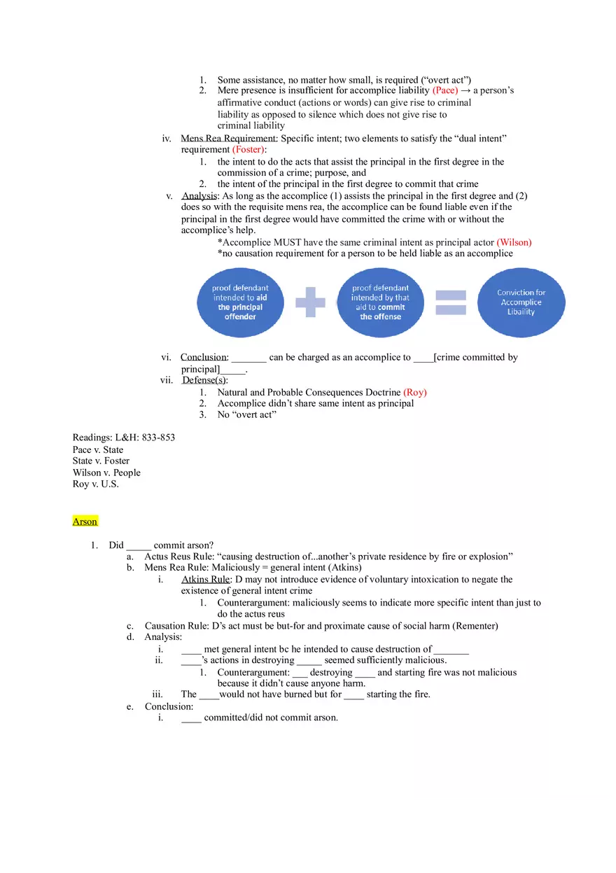 Criminal Law - Outline of Crimes - Page 4