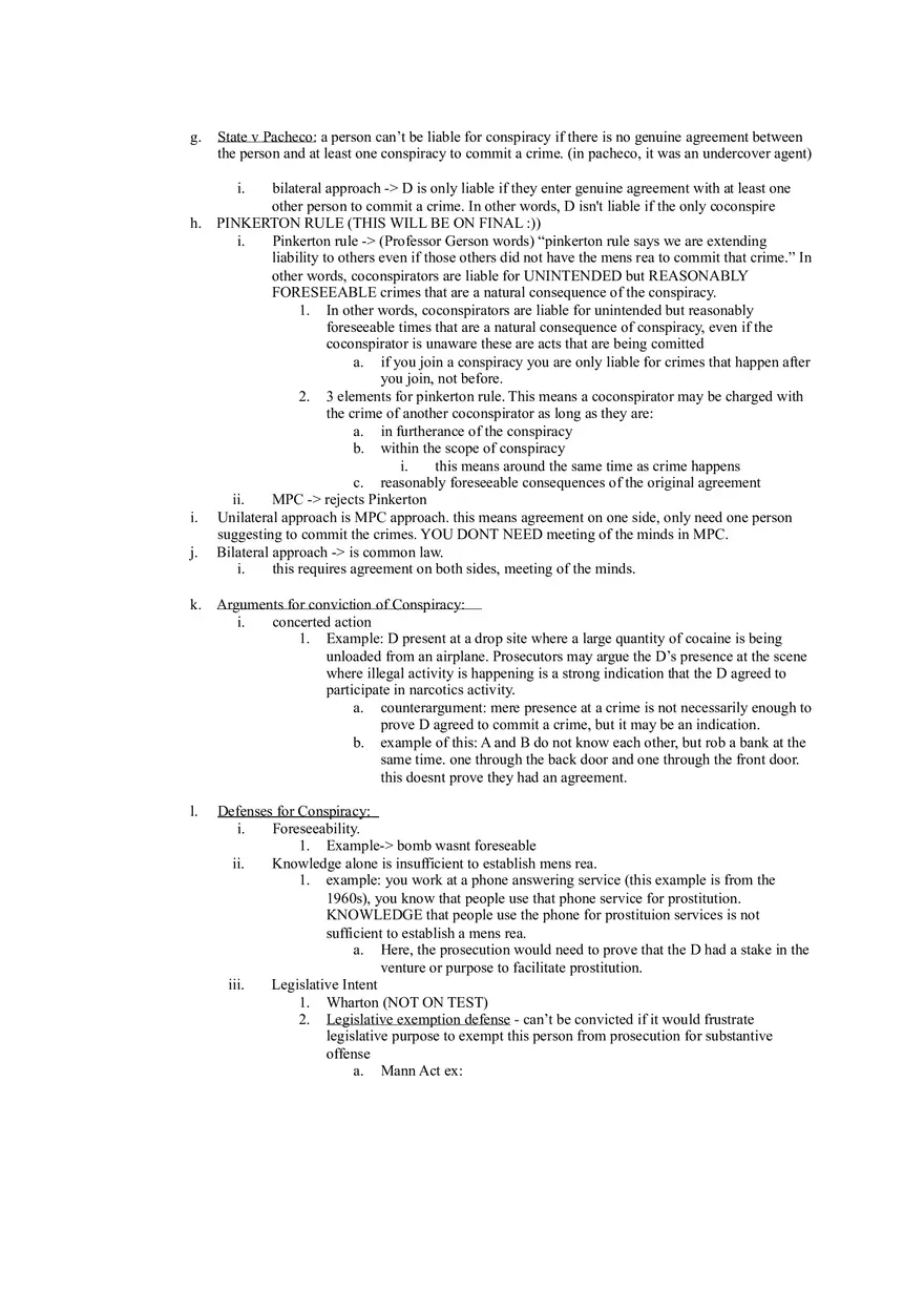 Criminal Law - Outline of Crimes - Page 6