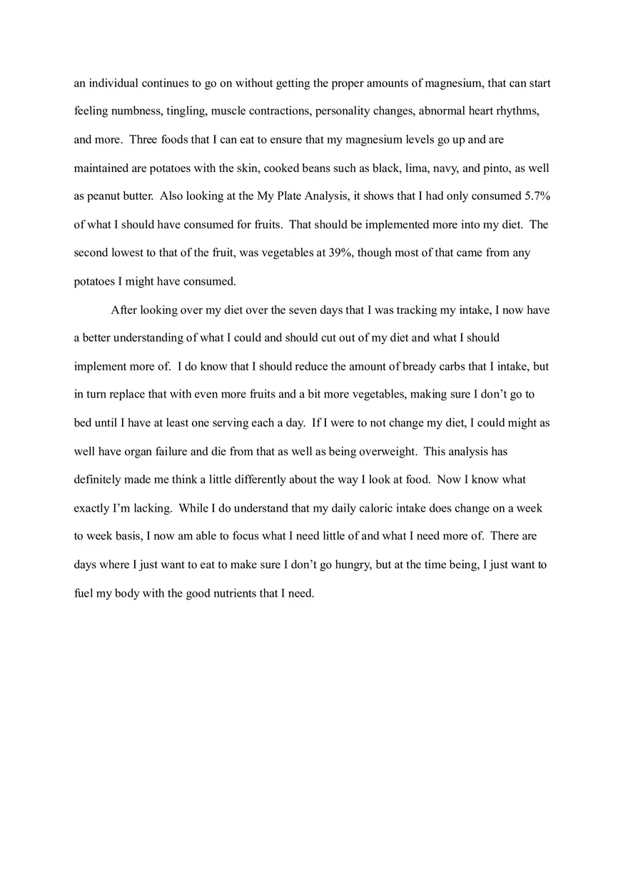 Dietary Analysis Project Paper - Page 3