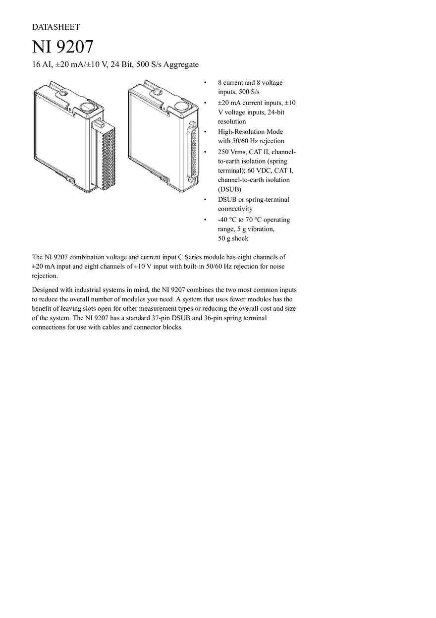 NI C Series Overview - Page 1