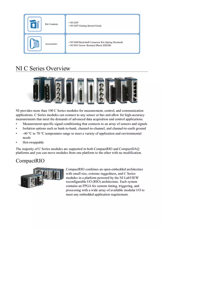 NI C Series Overview - Page 2
