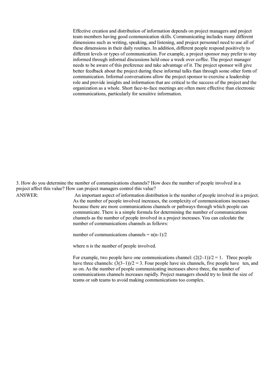 Project Communications Management - Page 2