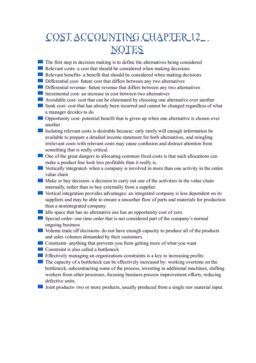 Cost Accounting - Page 1
