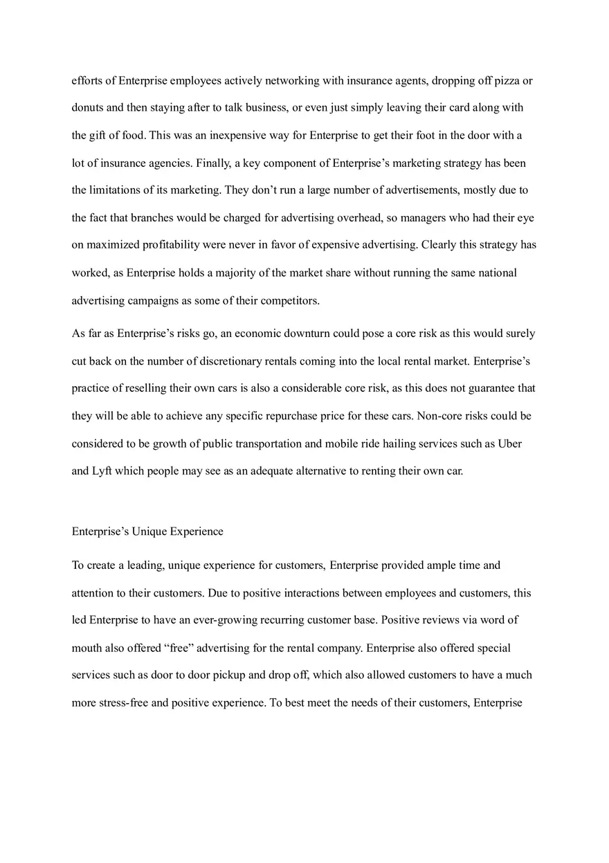 Enterprise Rent-A-Car Case Study - Page 3