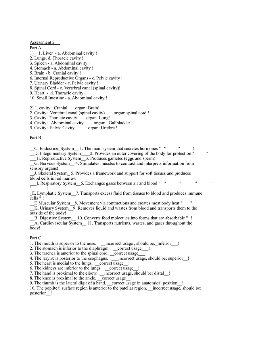 Body Organization, Microscope Lab Report - Page 1