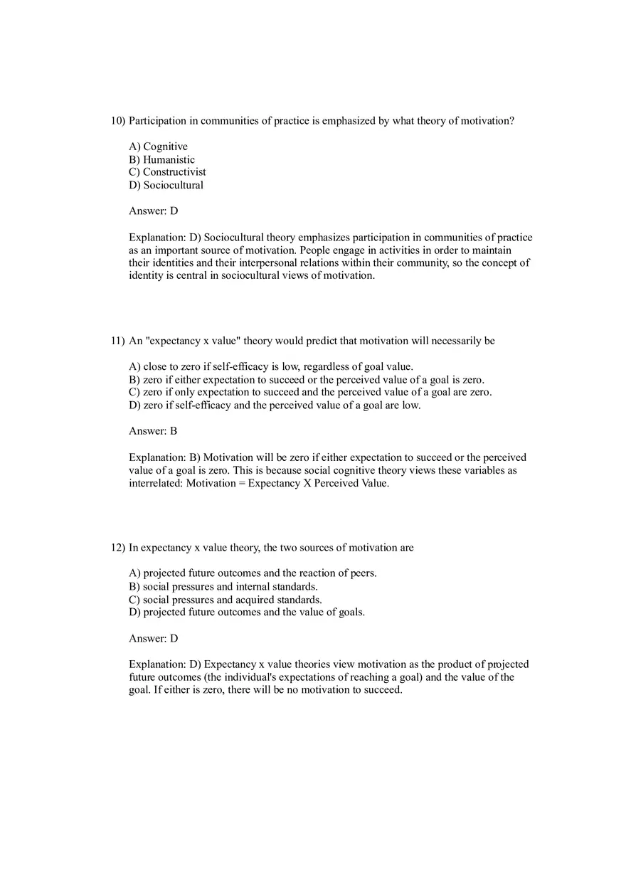Woolfolk et al., Educational Psychology Answer Key Part 1 - Page 9