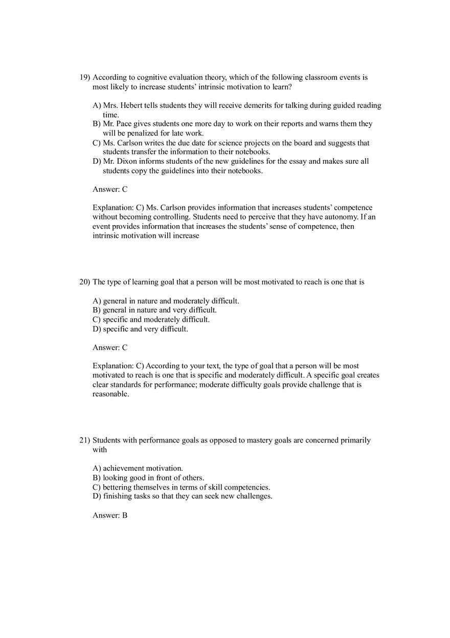 Woolfolk et al., Educational Psychology Answer Key Part 1 - Page 12
