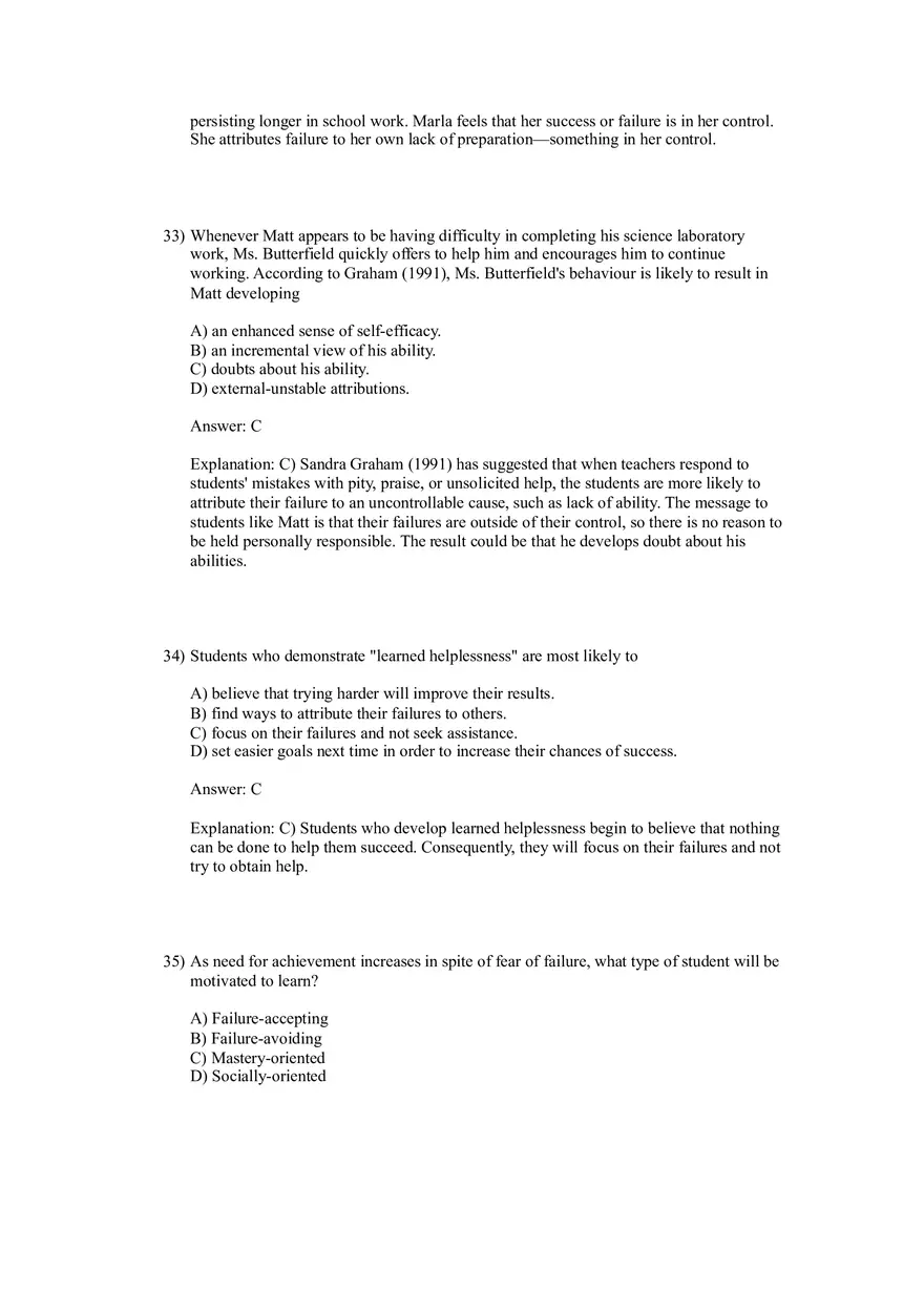 Woolfolk et al., Educational Psychology Answer Key Part 1 - Page 4