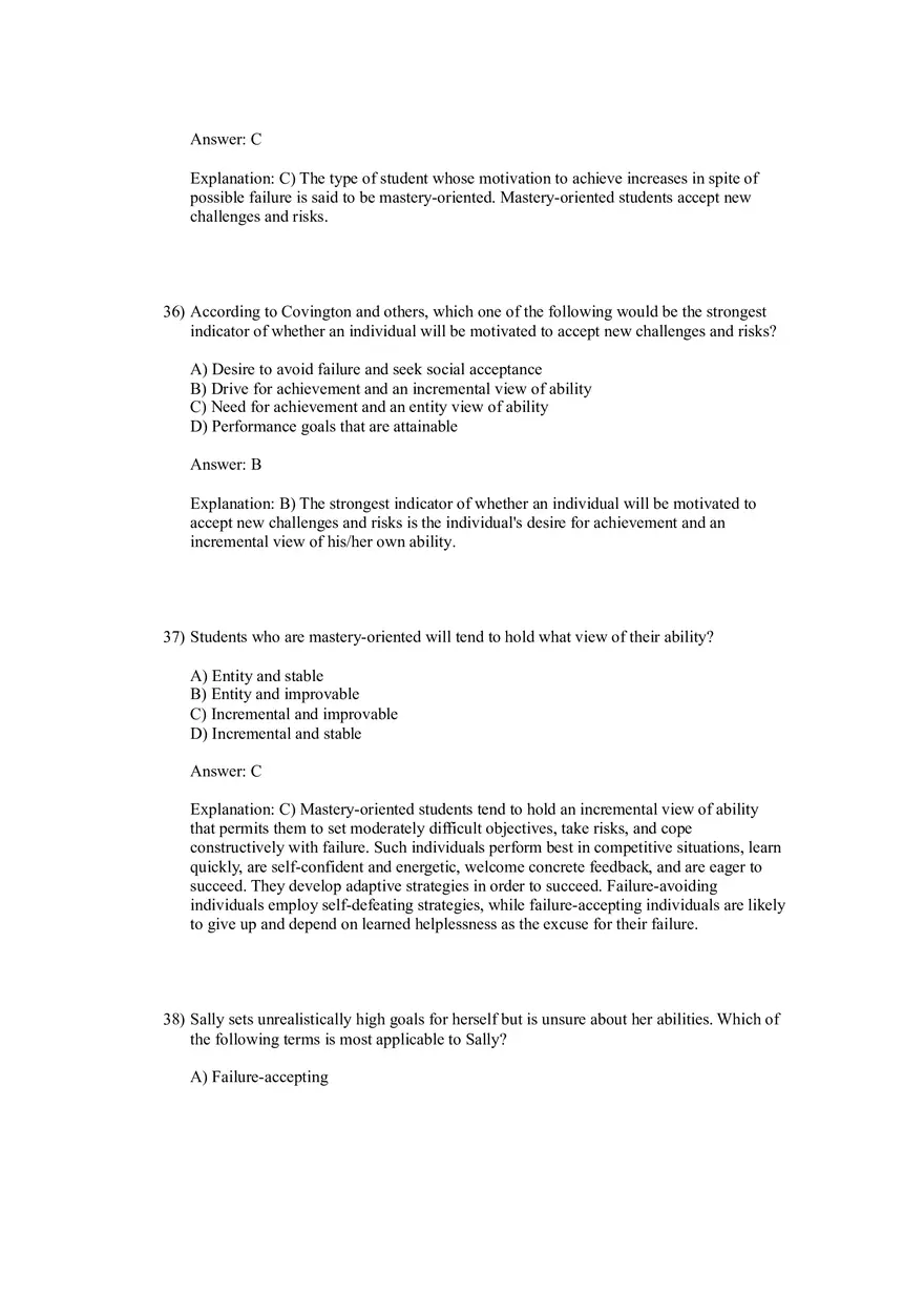 Woolfolk et al., Educational Psychology Answer Key Part 1 - Page 5