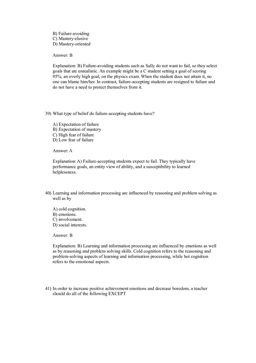 Woolfolk et al., Educational Psychology Answer Key Part 1 - Page 6