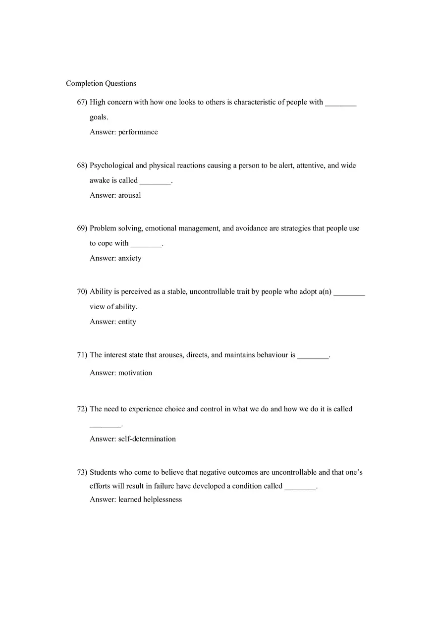 Woolfolk et al., Educational Psychology Answer Key Part 2 - Page 7