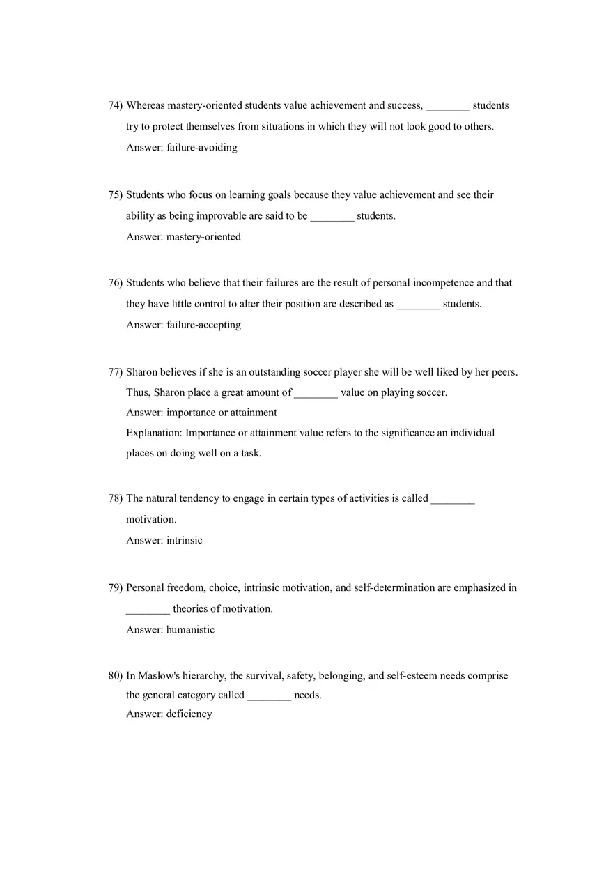 Woolfolk et al., Educational Psychology Answer Key Part 2 - Page 8