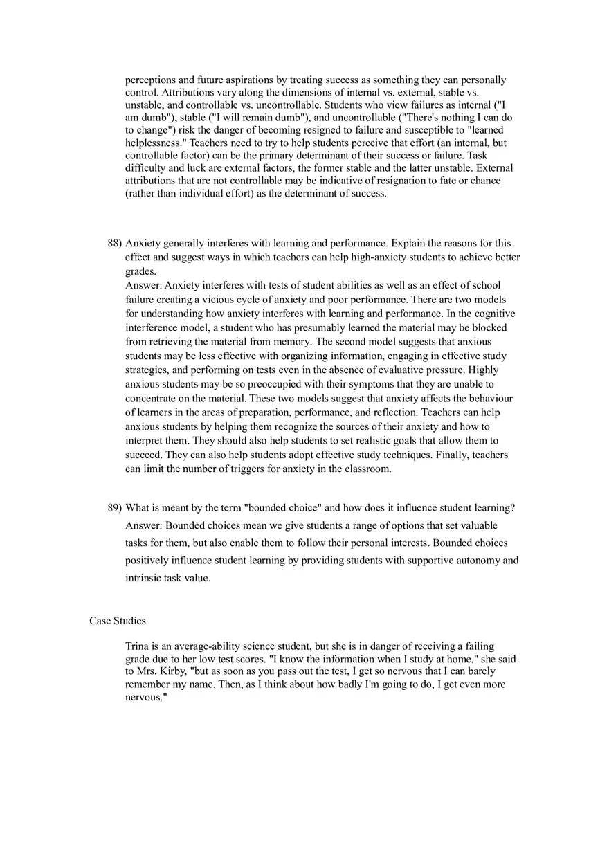 Woolfolk et al., Educational Psychology Answer Key Part 2 - Page 11
