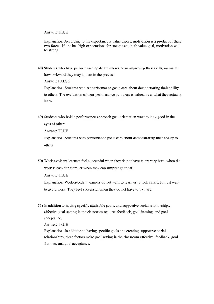 Woolfolk et al., Educational Psychology Answer Key Part 2 - Page 2