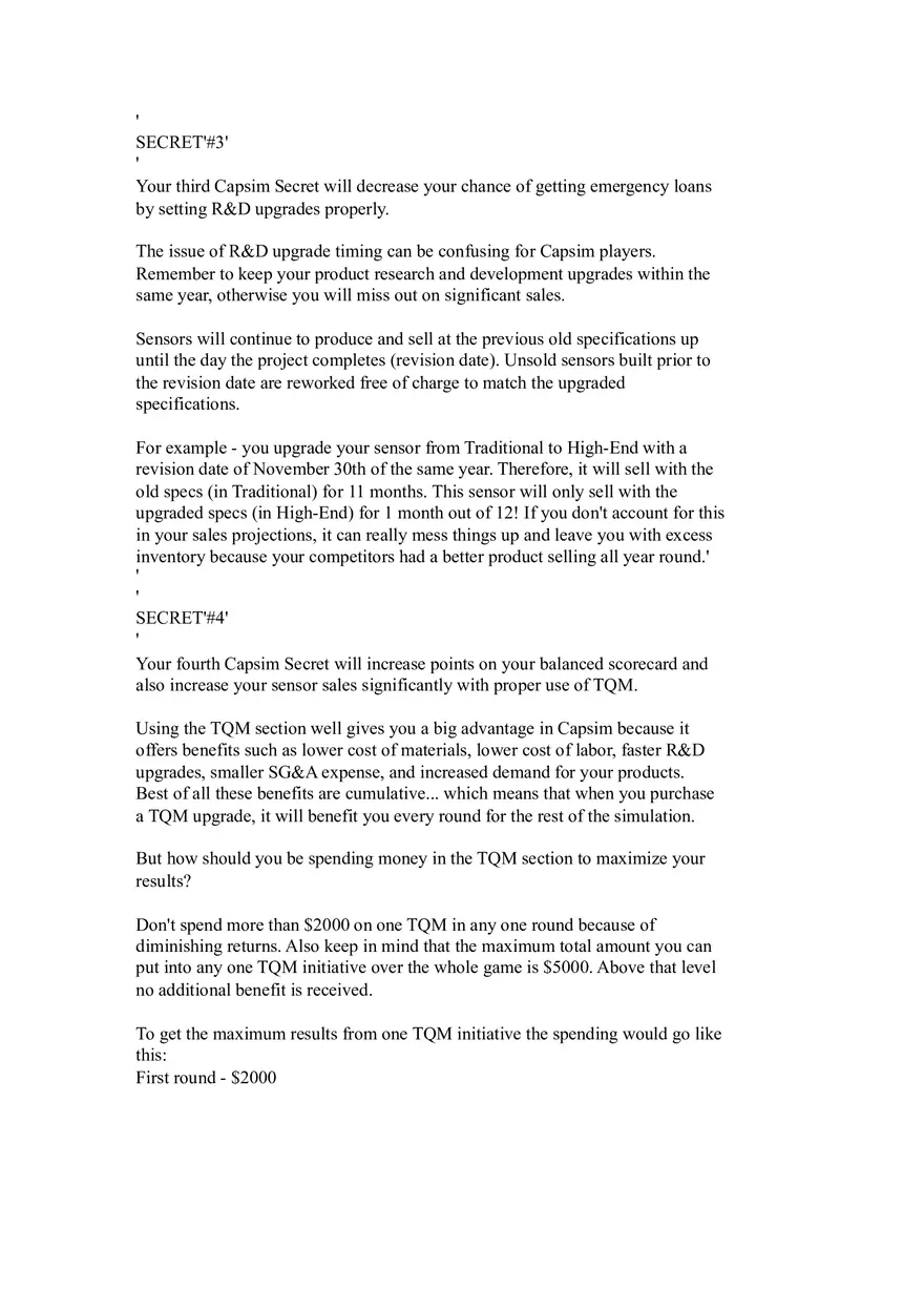 Capsim Strategy Leveraging Long-Term Debt - Page 2