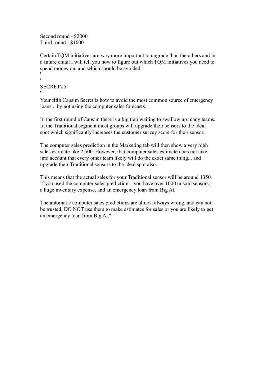 Capsim Strategy Leveraging Long-Term Debt - Page 3